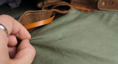 Tan Cool Mens Leather Backpack Travel Backpack Leather Hiking Backpack for Men - iwalletsmen