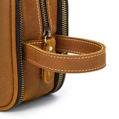 Close up of travel toiletry bag