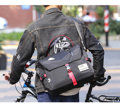 Trendy Nylon Cloth Mens Motorcycle Bag Postman Bag Messenger Bag Side Bag For Men - iwalletsmen