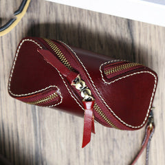 Unique Leather Key Case Car Key Wallet Men's Coin Holders Change Holder For Women