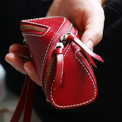 Unique Leather Key Case Car Key Wallet Men's Coin Holders Change Holder For Women