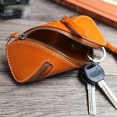 Unique Leather Key Case Car Key Wallet Men's Coin Holders Change Holder For Women