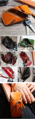 Unique Leather Key Case Car Key Wallet Men's Coin Holders Change Holder For Women