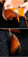 Unique Leather Key Case Car Key Wallet Men's Coin Holders Change Holder For Women