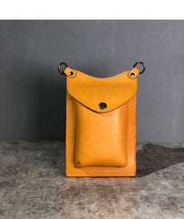 Cool Tan LEATHER MEN'S Small Messenger Bag Waist BAG Belt pouch Green Belt Bag FOR MEN - iwalletsmen