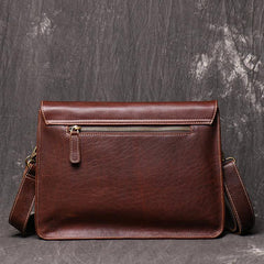 Vintage Black LEATHER MENS Ipad Courier Bag SIDE BAG Casual Brown MESSENGER BAG FOR MEN - iwalletsmen