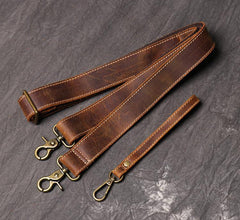 Vintage Black LEATHER MENS Ipad Courier Bag SIDE BAG Casual Brown MESSENGER BAG FOR MEN - iwalletsmen