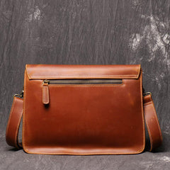 Vintage Black LEATHER MENS Ipad Courier Bag SIDE BAG Casual Brown MESSENGER BAG FOR MEN - iwalletsmen