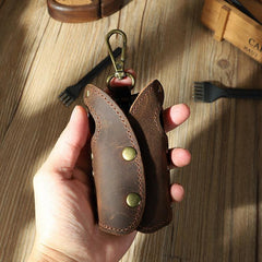 Vintage Leather Mens Key Wallet Car Key Holders with Belt Clip for Men - iwalletsmen