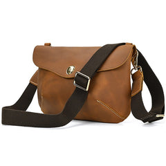 Vintage Small Leather Mens Side Bag Convertible Clutch Wristlet Shoulder Bag for Men
