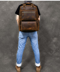 Vintage Brown Leather Mens 16