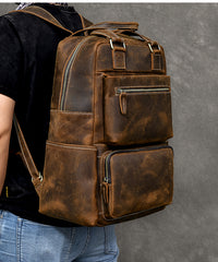 Vintage Brown Leather Mens 16