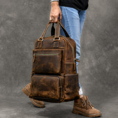 Vintage Brown Leather Mens 16