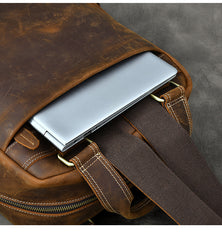 Vintage Brown Leather Mens 16