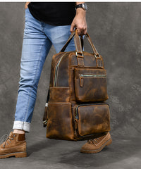 Vintage Brown Leather Mens 16