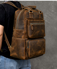 Vintage Brown Leather Mens 16