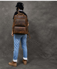 Vintage Brown Leather Mens 16