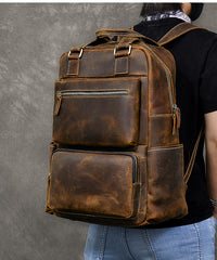 Vintage Brown Leather Mens 16