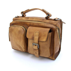 Vintage Brown Leather Mens Messenger Bag Handbag Shoulder Bag for men - iwalletsmen