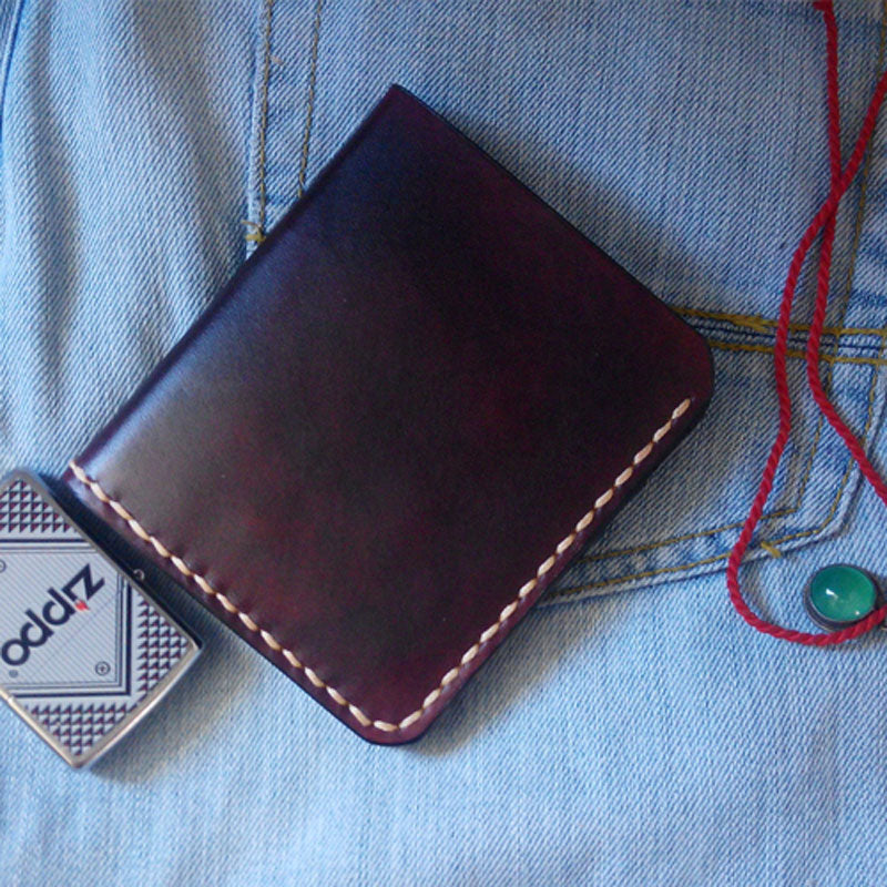 Vintage Coffee Leather Mens Small Wallet Leather Bifold Wallets for Men - iwalletsmen