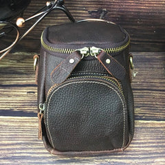 Vintage Leather Belt Pouch for Men Waist Bags BELT BAGs Shoulder Bags For Men - iwalletsmen