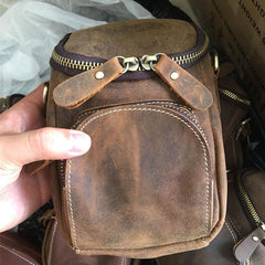 Vintage Leather Belt Pouch for Men Waist Bags BELT BAGs Shoulder Bags For Men - iwalletsmen