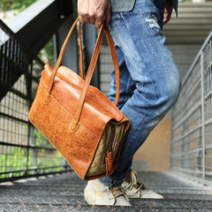 Vintage Leather Cool Mens Handbag Shoulder Bag for men - iwalletsmen