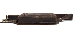 Vintage Leather Fanny Pack Mens Waist Bag Hip Pack Belt Bag Bumbag for Men
