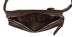 Vintage Leather Fanny Pack Mens Waist Bag Hip Pack Belt Bag Bumbag for Men