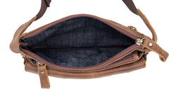 Vintage Leather Fanny Pack Mens Waist Bag Hip Pack Belt Bag Bumbag for Men