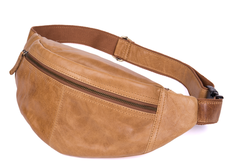 Vintage Leather Mens Fanny Pack Waist Bag Hip Pack Belt Bag Bumbag for –  iwalletsmen