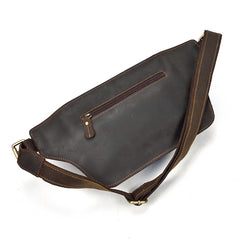 cross body belt bag​ Vintage Leather Fanny Pack Mens Waist Bag Leather Hip Pack Leather Belt Bag for Men