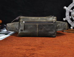 Vintage Leather Fanny Pack Mens Waist Bag Hip Pack Belt Bag for Men - iwalletsmen