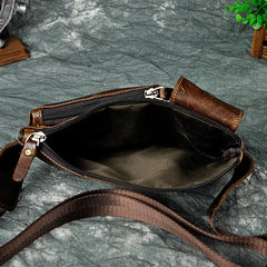 Vintage Leather Fanny Pack Mens Waist Bag Hip Pack Belt Bag for Men - iwalletsmen