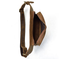 leather fanny packs​ Vintage Leather Fanny Pack Mens Waist Bag Leather Hip Pack Leather Belt Bag for Men
