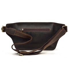 genuine leather fanny pack Vintage Leather Fanny Pack Mens Waist Bag Leather Hip Pack Leather Belt Bag for Men