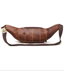 Vintage Leather Fanny Pack Mens Waist Bag Hip Pack Belt Bag for Men - iwalletsmen