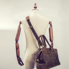 Vintage Leather Handbag for men Travel Bag Shoulder Bag for men - iwalletsmen