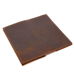 Cool Coffee Mens Leather Long Wallets Bifold Long Wallet for Men - iwalletsmen