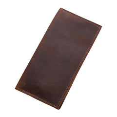 Cool Coffee Mens Leather Long Wallets Bifold Long Wallet for Men - iwalletsmen