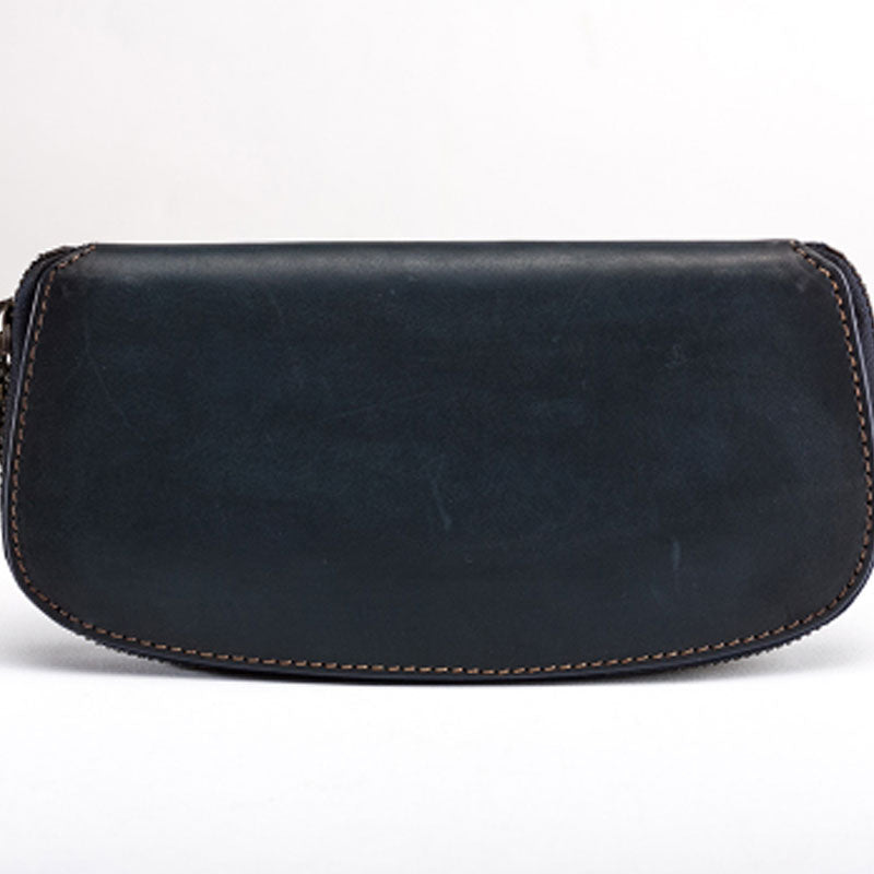 Vintage Leather Long Wallets for Men Zipper Long Wallet - iwalletsmen