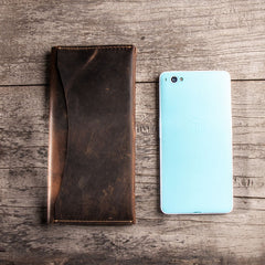 Vintage Leather Long Wallets for men Bifold Men Long Wallet - iwalletsmen