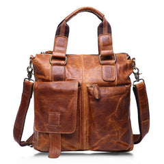Leather Mens Vintage Briefcase Business Briefcase Work Briefcase For Men - iwalletsmen