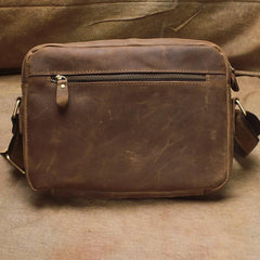 Vintage Leather Mens Cool Messenger Bag Cool Shoulder Bag CrossBody Bags For Men - iwalletsmen