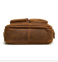 Vintage Cool Leather Mens Messenger Bags Shoulder Bag Cool CrossBody Bags For Men - iwalletsmen