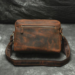 Vintage Leather Mens Cool Messenger Bag Cool Shoulder Bag CrossBody Bags For Men - iwalletsmen
