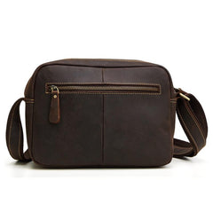 Vintage Cool Leather Mens Messenger Bags Shoulder Bag Cool CrossBody Bags For Men - iwalletsmen