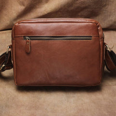 Vintage Leather Mens Cool Messenger Bag Cool Shoulder Bag CrossBody Bags For Men - iwalletsmen