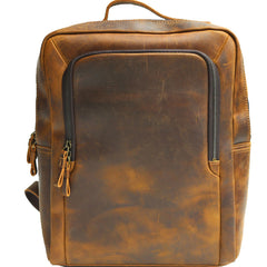 Vintage Leather Mens Backpacks Travel Backpack Laptop Backpack for men - iwalletsmen