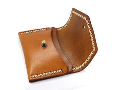 Vintage Leather Mens Card Wallet Change Wallet Coin Wallet Front Pocket Wallet for Men - iwalletsmen